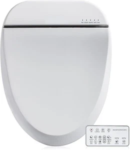 ZMJH Bidet Toilet Seat,Heated Seat with Slow Closes, Vortex Wash 102S Elongated - Picture 1 of 3