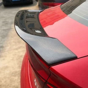 R Style Carbon Fibre Boot Spoiler for Audi A3 S3 RS3 Saloon 13-20 - Picture 1 of 9