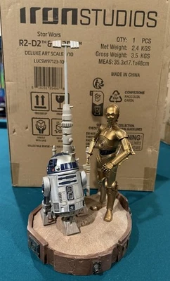 钢铁工作室星球大战 R2-D2 & C-3PO 豪华雕像 1/10 比例人偶 — 第 1/4 张图片