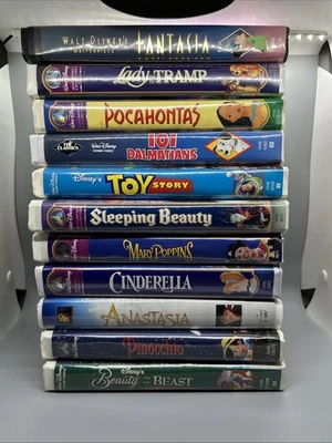 Disney VHS Collection 101 Dalmatians Toy Story Lady And The Tramp Pinocchio - Image 1 of 4