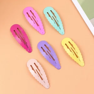  30 Stck. Einfache Haarspangen Bonbonfarbe Haarnadeln Mode Druckknopf Clip Tropfenform Haar - Bild 1 von 12
