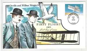 2003 COLLINS HANDPAINTED ORVILLE & WILBUR WRIGHT BROTHERS KILL DEVILS HILLS NC - Picture 1 of 1