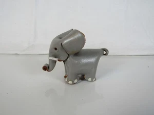 Leather Gray Elephant 3D Keychain, Charm for Women's Purse & Bags Unused Tusks - Picture 1 of 7