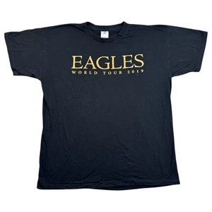B & C T Shirt L Mens Black Eagles World Tour 2019 Concert Band Merch Graphic Tee - Picture 1 of 8