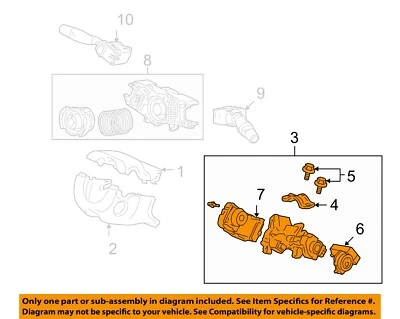 Used Ignition Switch fits: 2010 Honda Civic 1.8L AT Grade A - Image 1 of 4
