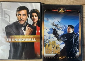 James Bond 2 DVD Lot: Thunderball, Spy, Sean Connery, Action, BRAND NEW - Picture 1 of 2