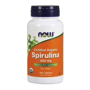 Now Foods Espirulina Certificada BIO 500 mg 100 Comprimidos - Imagen 1 de 2