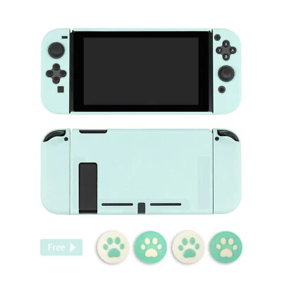 GeekShare Protective Case Green Cover for Nintendo Switch + 4PCS Thumb Grip Caps - Image 1 of 4