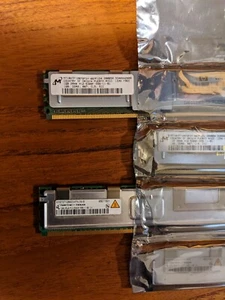 4GB 1GB ea 2@HP 398706-051/416471-001 2@QIMONDA HYS72T128420H PC2-5300 DDR2 ECC - Picture 1 of 3