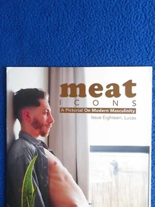 MEAT #18 A PICTORIAL ON MASCULINITY FROM UK 2023 W/FOLD OUT POSTER - Picture 1 of 4