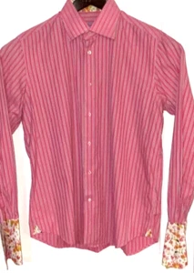 Robert Graham French Cuff Shirt LUXURY FASHION DESIGNER BRAND Colorful 42 16 1/2 - Picture 1 of 7
