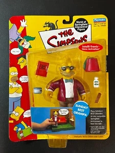 The Simpsons World Of Springfield Interactive Sunday Best Grandpa Action Figure - Picture 1 of 2