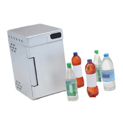 Puppenhaus Mini Kühlschrank Lebensszene Zum Selbermachen Deko Küchengerät mit 5 - Bild 1 von 4