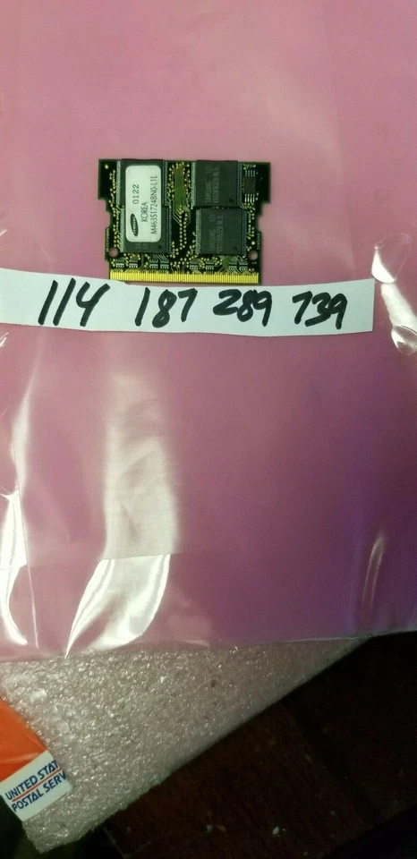 SAMSUNG 128MB PC100 8CHIPS 16X8 CL2 144PIN NON-ECC MICRO-DIMM LOW DENSITY  - Image 1 of 1