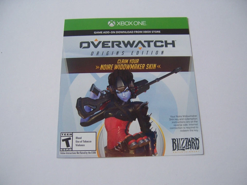 Noire Widowmaker Skin in Overwatch für Xbox One XB1 - Funktioniert auf Overwatch 2!!! - Bild 1 von 1