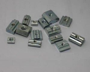 M4 M5 M6 M8 Square Solid T Nuts Slide in Tee Slot Aluminum Extrusion 3D Printer - Picture 1 of 8