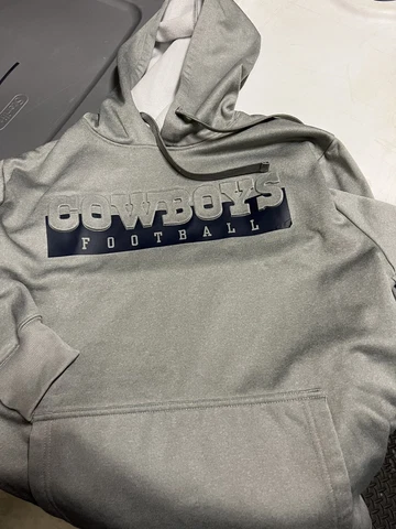 DALLAS COWBOYS Authentic JERSEY HOODIE SWEATSHIRT gray / medium Cover