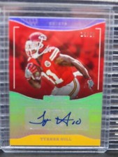 2016 Donruss Signature Series Tyreek Hill Holo Silver Rookie Auto RC #14/50
