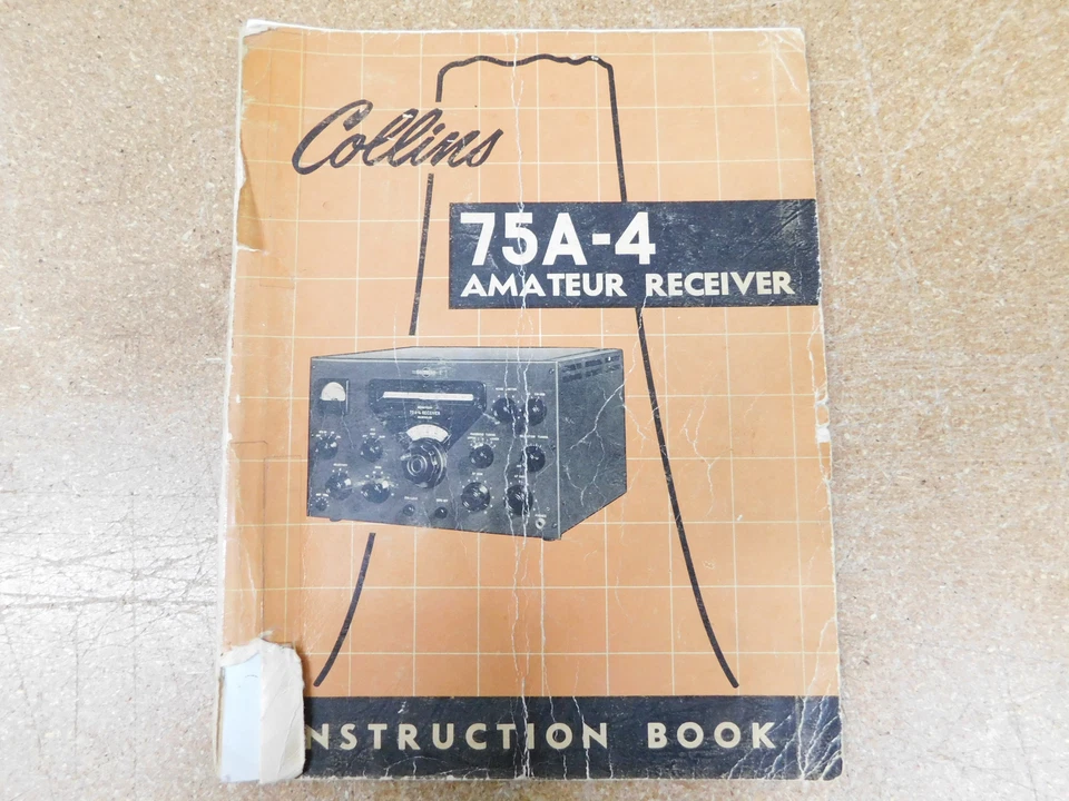 Collins 75A-4 Ham Radio Amateur Receiver Instruction Book 1955 (original) - Image 1 of 1