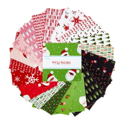 Charm Pack 5" Stacker 42pc Riley Blake "Holly Holiday" Christmas