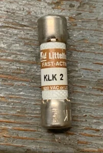 LITTELFUSE KLK 2 FAST ACTING FUSE 600VAC NEW NO PKG LOT OF 2 - Picture 1 of 2