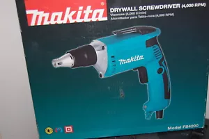 Makita drywall screwdriver (4000 RPM) with cord (not cordless) BRAND NEW - Picture 1 of 7