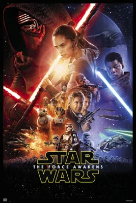 MOVIE POSTERS USA Star Wars: Episode VII - The Force Awakens - Movie Poster (Regular 27 X 40")