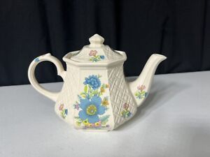 Vintage Sadler Floral Teapot Made In England 9in