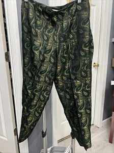 Allison Taylor Pants Sz 6 Green & Gold Womens - Picture 1 of 4