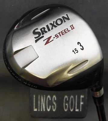 Srixon Z Steel II 15° 3 Wood Stiff Graphite Shaft Cleveland Grip - Image 1 of 4