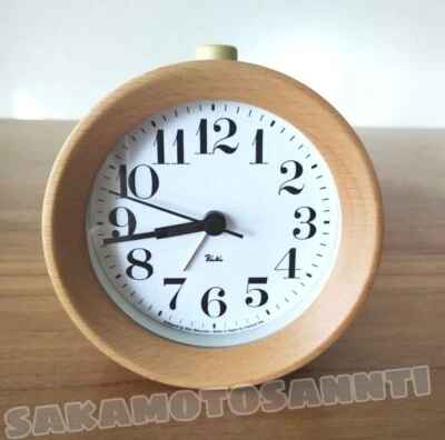 Lemnos RIKI ALARM CLOCK Alarm Clock Natural WR09-15NT Table Clock Japan New - Image 1 of 2