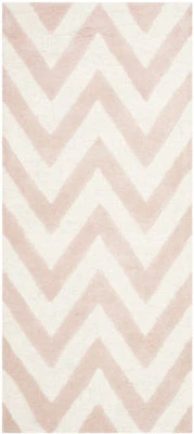 Safavieh Cambridge LIGHT PINK / IVORY Wool Runner 2' 6 x 10' - CAM139M-210 - Image 1 of 2