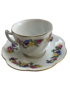 Vintage YAMAKA China Japan Floral Teetasse & Untertasse Set - Bild 1 von 10