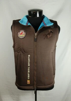 Old Sorrel Western Ropa Deportiva Chaleco Térmico Montar Cremallera Completa OSWSA Para Hombre Talla XS Foto 1 de 4