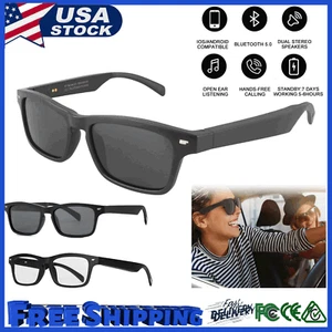 Bluetooth 5.0 Sunglasses Wireless Glass Headphone Stereo Earphone W/Mic Headset~ - Picture 1 of 16