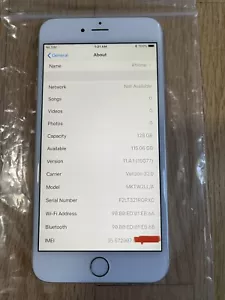 iOS 11.4.1 Apple iPhone 6s Plus SBLOCCATO 128 GB argento A1687 A1634 CDMA GSM - Foto 1 di 2
