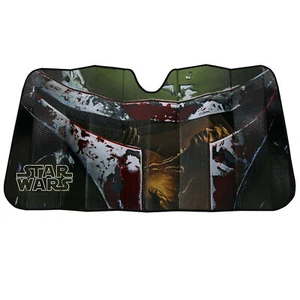Brand New Disney Star Wars Boba Fett Sun Shade 58" x 27" Universal - Picture 1 of 2