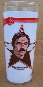 1981 Doug Dieken #73 Cleveland Browns NFL football Wendy's Dr Pepper glass - Picture 1 of 3