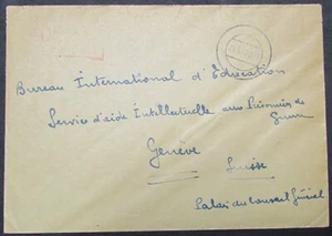 SWITZERLAND B.I.E. BIE POW CAMP LETTER TO BIE 1942 - Picture 1 of 1