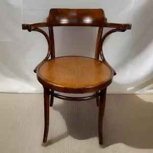 LIGNA (ehemals Thonet) Bugholz Armlehnstuhl Art Deco Antik Gropius Büro - Bild 1 von 15