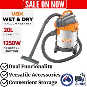 Wet Dry Vacuum Cleaner Industrial Workshop 20L Shop Commercial 1250W Heavy Duty - Picture 1 of 8