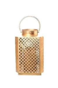 ARPIMEX ARPIMEX Linterna De Metal 19,5 X 19,5 X 30,5 Cm Oro - Imagen 1 de 1