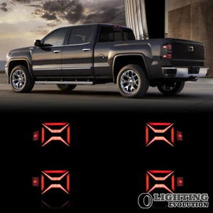 RepackagedVLAND Clear Tail Lights LED For 2014-2018 GMC Sierra 1500 2500 3500HD. - Picture 1 of 17