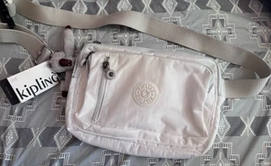 Bolso Cintura Kipling Tarry Poliéster Reciclado Alabastro Tonal + Mono Piel Sintética Nuevo con Etiquetas - Imagen 1 de 11