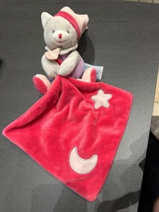 Kuscheltier Pantin Baby'nat Babynat KATZE KATZE BEAR BÄR Rosa Lila GRAU Stern - Bild 1 von 4