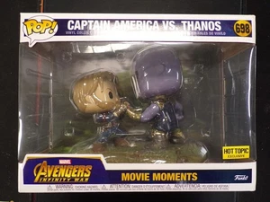 FUNKO POP! MARVEL MOMENT CAPTAIN AMERICA VS THANOS FIGURINE VINILE NUOVE IN SCATOLA - Foto 1 di 4