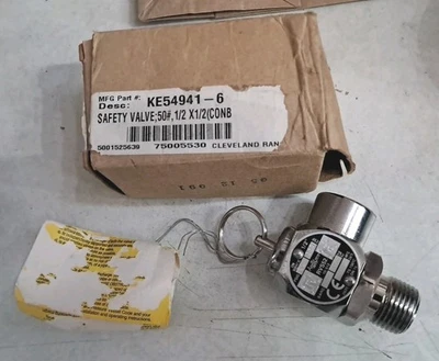 Apollo Valve RVS52 10-512 Series Satin Chrome   Safety Relief Valve, 50 psi - Image 1 of 4