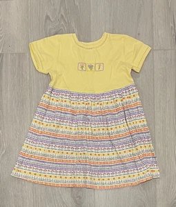 Gymboree WILD FLOWERS 1999 Vintage EUC X-Large 6 Years Yellow flower dress - Picture 1 of 1