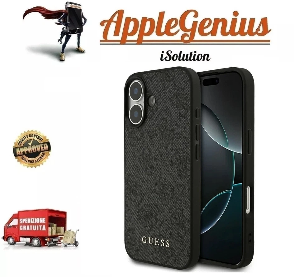 GUESS COVER PER IPHONE 17 GUHCP17SG4GFGR NERO - Immagine 1 di 1