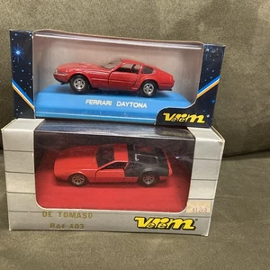 2 Verem 1/43 models Ferrari 365 GTB/4 Daytona @ Detomaso Mangusta  MIB - Picture 1 of 6